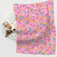 thumbnail image 6 of Yiaed Pink Donut Print Dog Blankets-Cat Blanket Washable for Couch Protection,Puppy Blanket, Soft Plush Reversible Throw Furniture Protector-Medium, 6 of 8