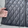 thumbnail image 4 of ClodeEU Women's Lightweight Sleeveless Quilted Vest,Zip Upt Sleeveless Warm Vest ,Stand Collar Fall Winter Coat With Pockets Black,Womens Plus XXXL, 4 of 4