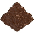 thumbnail image 3 of 42 3/4"W x 28 7/8"H x 1"P Ashford Ceiling Medallion, Hand-Painted Copper Penny, 3 of 5