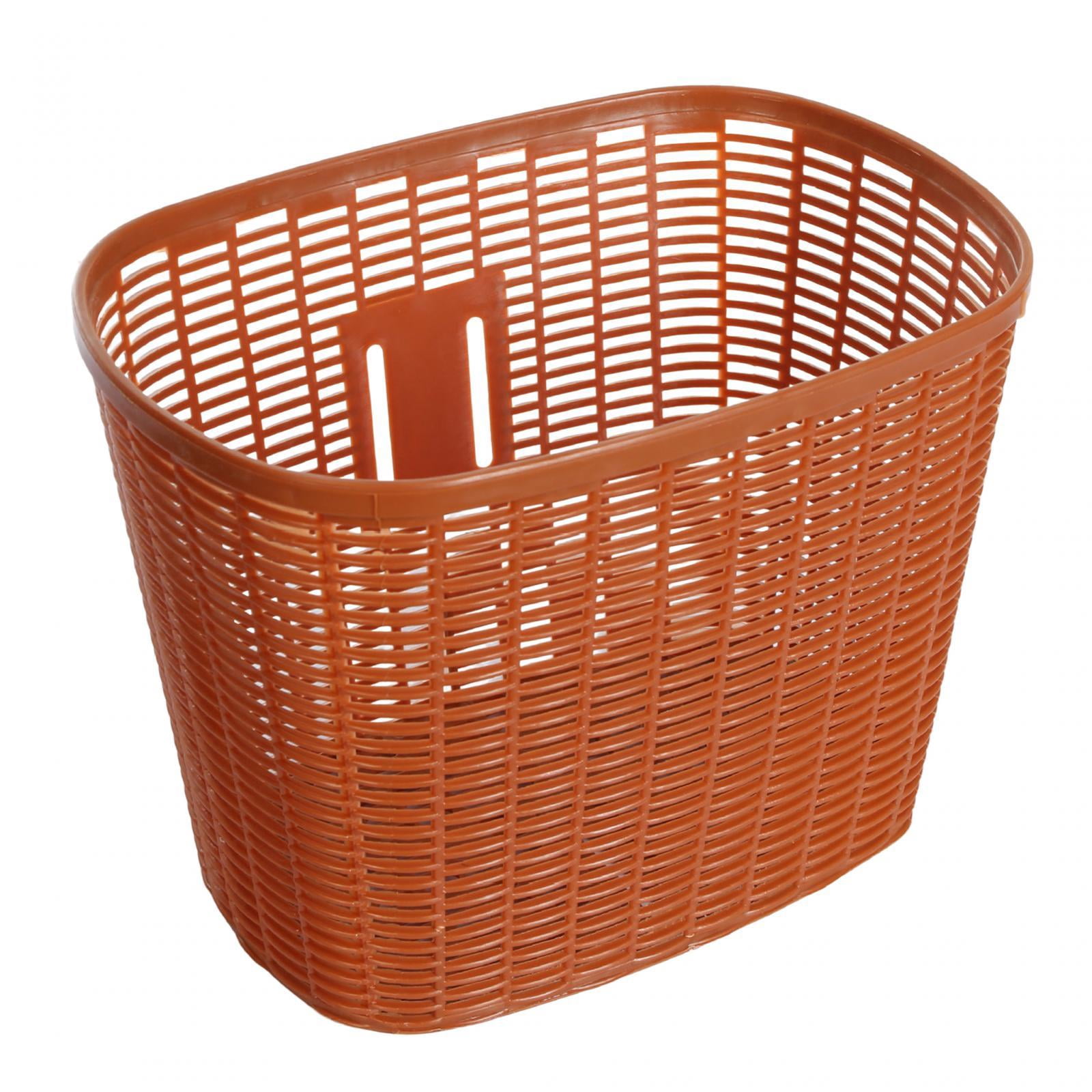 Bike Basket Easy to Install Bike Accessory Removable Most Adult Bikes Front brown