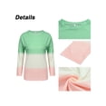 thumbnail image 4 of Gvmfive Women's Gradient Print Long Sleeve T-shirt Pullover Blouses Round Neck Casual Tops, 4 of 5