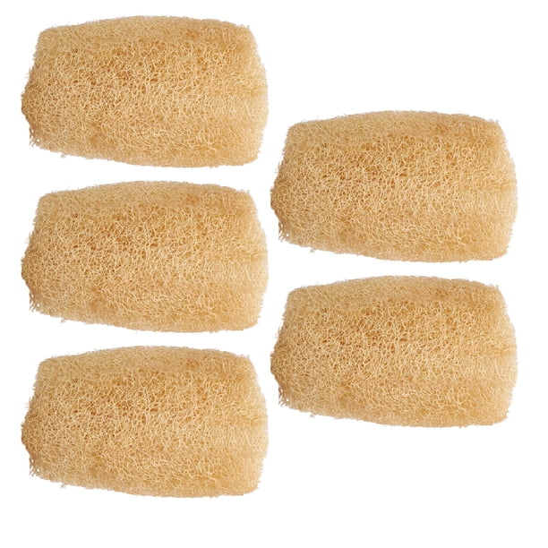 Esponjas de la cocina de loofah, absorción Eficiente de loofá cepillo para lavar lavavajillas que duran 5 piezas con cuerda para utensilios de cocina