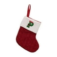 thumbnail image 1 of Christmas Decorations-Mini Stockings with Initials Christmas Stockings with 26 Letters Christmas Decorations Red Knitted Letters Embroidered Christmas Stockings, 1 of 4