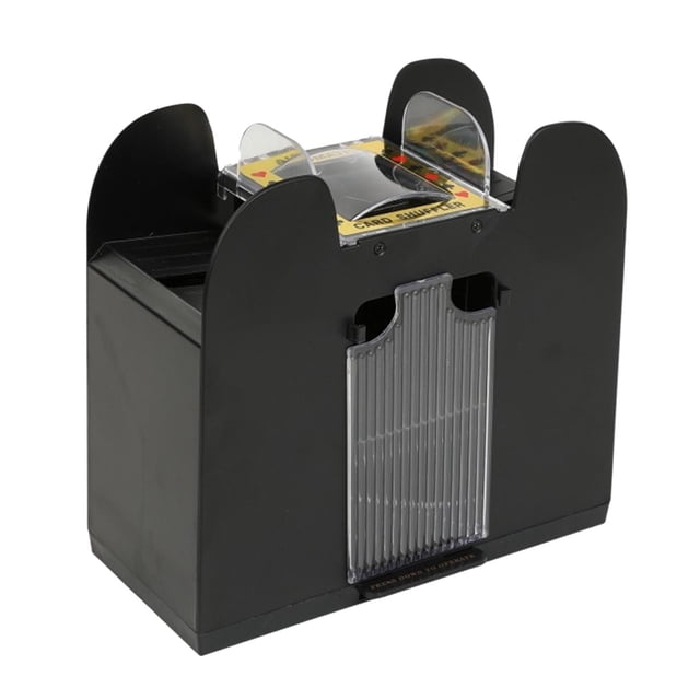 TISHITA Card Shuffler Dealer Dispenser Battery&USB Accs Casino Trading Card for 6 Deck