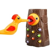 kjfeif Toy Worm Toy Bird Feeding Game Bird Feeding Game Cultivate Curiosity Improve Coordination Toy, Ideal for Boys & Girls 3-12 Years Old Birthday Gift