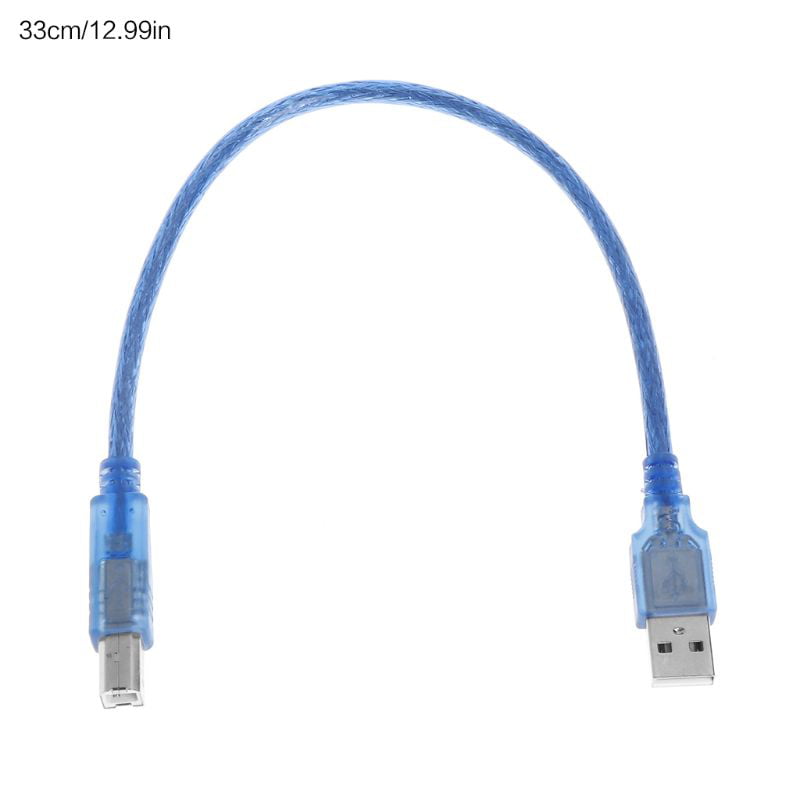 Printer Parts High Speed Transparent Blue USB 2.0 Printer Cable Type A Male to Type B Male Dual Shielding for 0.3m Color: 1m 1m 3m Printer Parts - 1.5m 