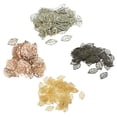 thumbnail image 1 of Set de 400 Piezas Vintage Hojas Hueco de Árboles Colgantes Decoración de Joyería DIY de Aleación de Plata Negro Jet, 1 of 8