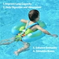 thumbnail image 2 of SwFoer Baby Pool Float with Canopy Baby Float Infant Swimming Pool Float Sun Protection Skin-Friendly, Blue, 2 of 6
