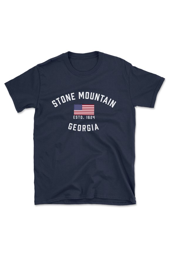Stone Mountain Georgia Patriot Men's Cotton T-Shirt