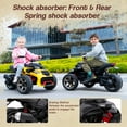thumbnail image 6 of RCB 12V Electric Ride-On,Dual Motors,Music,Up to 5 mph,3 Wheel ATV Style for Kids Ages 3+,Black, 6 of 8