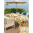 thumbnail image 5 of Outdoor Tablecloth with Umbrella Hole for Patio/Picnic/Party/Camping, Summer Lemon Orange Waterproof Table Cloth Rectangle Table Cover Washable, Farmhouse Tropical Fruit Watercolor (60"x 120"), 5 of 8