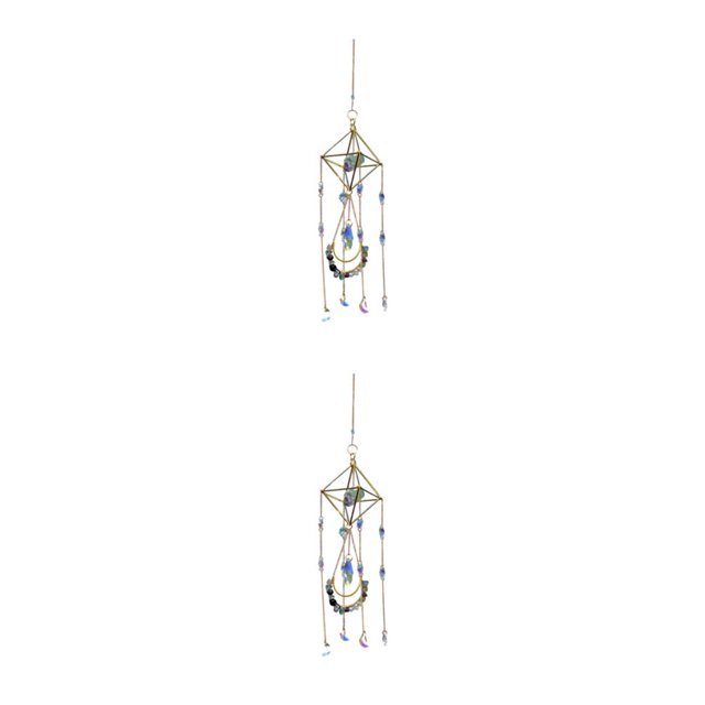 Wosthever Crystal Suncatcher Colgante Rainbow Prisms Wind Chime para decoración al aire libre Type2 NO2
