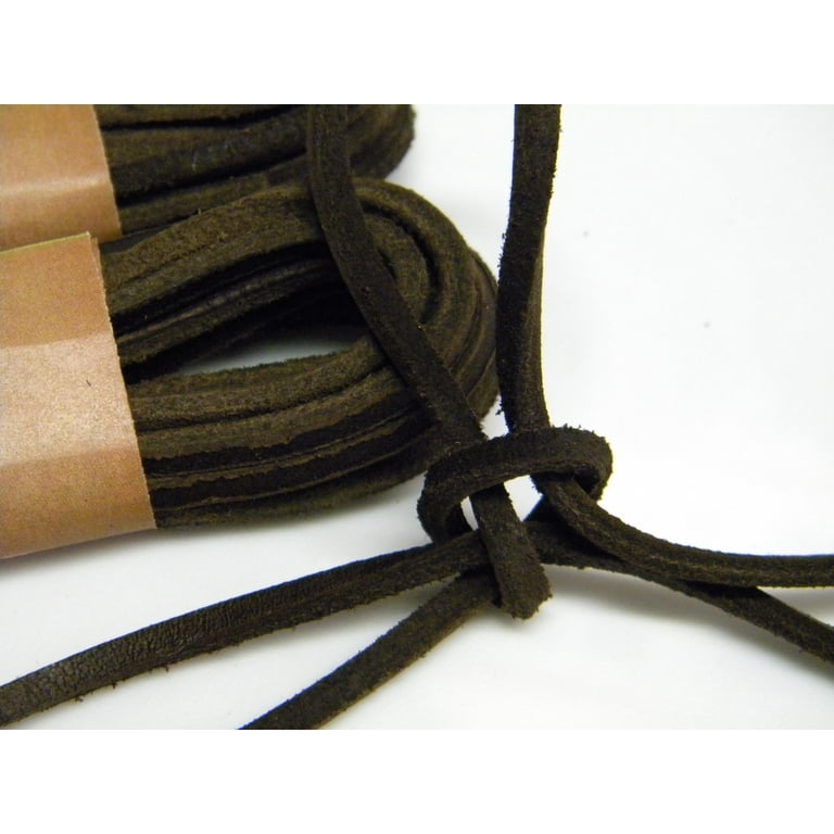 36 Inch Natural Tan Leather Boot Boat shoelaces - (2 Pair Pack) 
