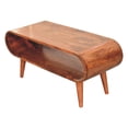 thumbnail image 5 of Artisan Furniture Solid Wood Amaya Nordic Style Honey Caramel Coffee Table, 5 of 8