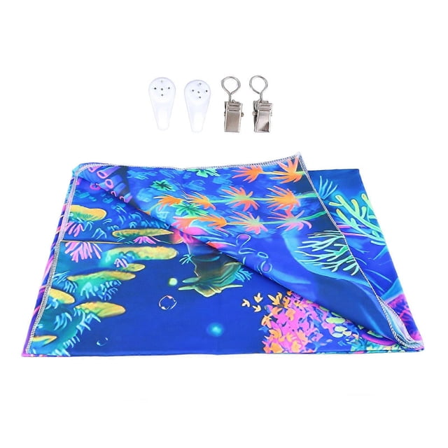 Fluorescent Tree Tapestry Brushed Fabric Backdrop Wall Art Decor UV Black Light Reflective Tapestry for Bedroom Party GTYG(295) 230x180cm / 90.6x70.9i