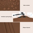 thumbnail image 5 of Glavbiku 10ft Large Waterproof Offset Cantilever Umbrella with LED Solar Lights for Garden,Brown, 5 of 10