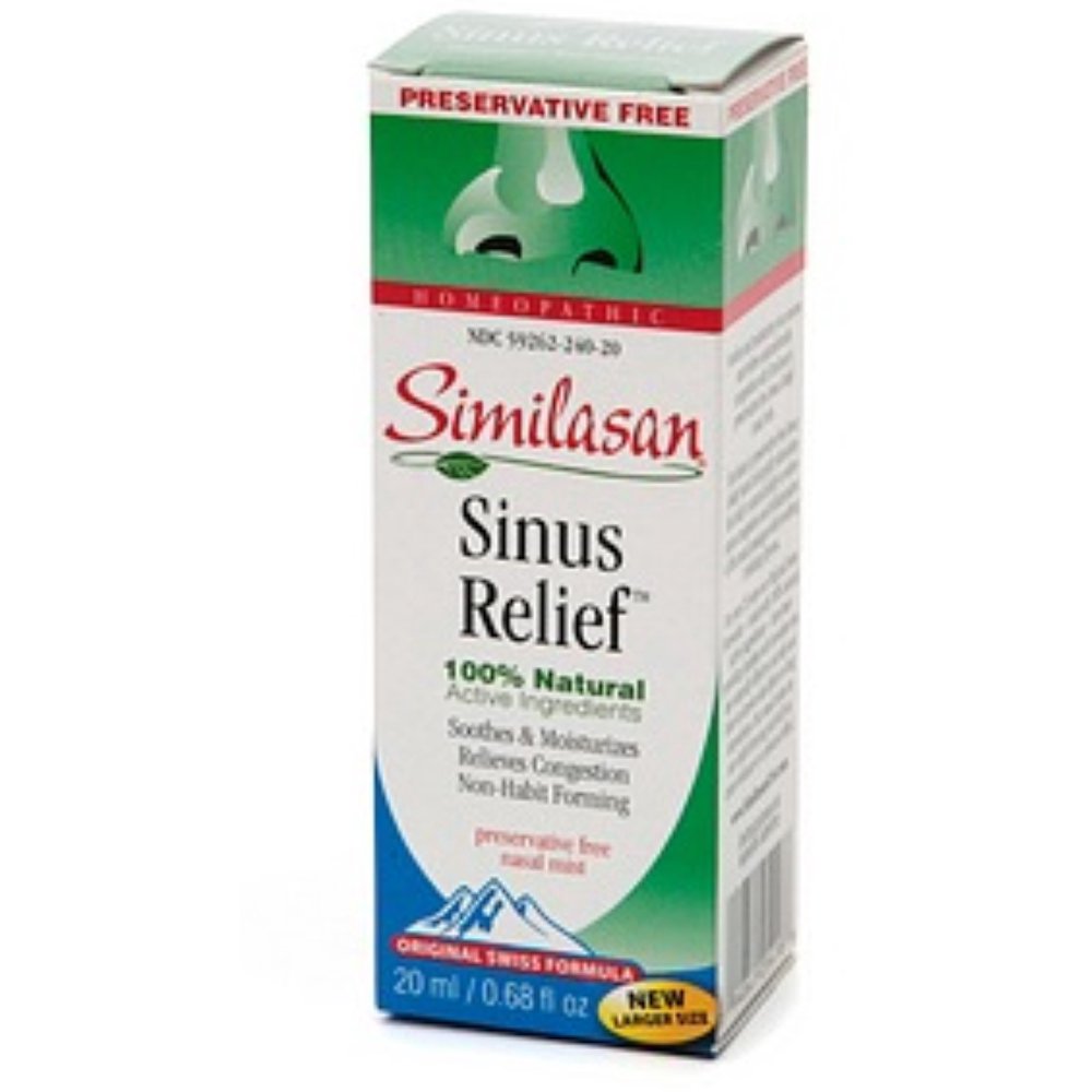 Similasan Sinus Relief Nasal Mist 0.68 oz (Pack of 2)