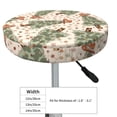 thumbnail image 4 of Daiia Cowboy Christmas Trees Stool Covers Round,Round Bar Stool Covers Waterproof Bar Chair Covers Washable Stool Cushion Slipcover for 12-14 Inch Chair-12 inch, 4 of 7