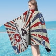 WQJNWEQ American Flag Beach Towel Oversized USA Beach Towels
