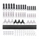 thumbnail image 2 of 87 piezas Kit de reparación de cremalleras Cabezas de cremallera Deslizador de pestillo fácil de para pantalón de saco de dormir - Cremallera negra Macarena Kits de reparación de cremalleras, 2 of 8
