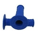thumbnail image 5 of Par de manillares de goma antideslizantes de mano de 7/8 pulgadas y 22 mm para motocicleta ATV Azul, 5 of 6