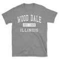 thumbnail image 1 of Wood Dale Illinois Classic Established Men's Cotton T-Shirt, 1 of 1
