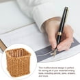 thumbnail image 5 of Hand Woven Rattan Pencil Holder & Makeup Brush Cup for Desk Decoration, 5 of 5