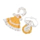 thumbnail image 3 of 2x 1/6 BJD Muñeca Princesa Vestido Traje Disfraz Muñeca de Peluche Accesorios Juego de Rol amarillo, 3 of 9