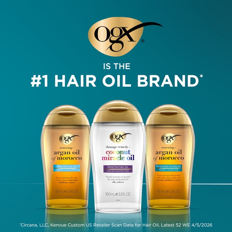 OGX Extra Strength Argan Oil of Morocco Hair Oil, 3.3 oz photo 4