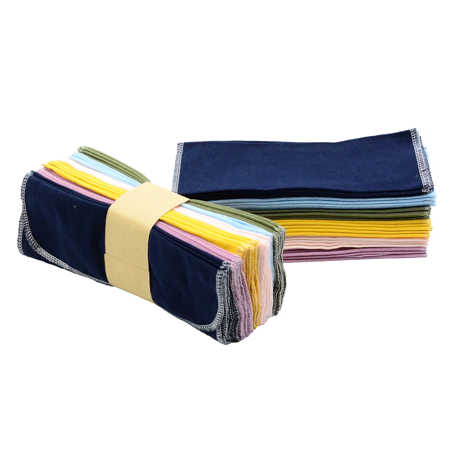 Chloven Reusable Paperless Towels, Washable 100% Cotton Cloth Paperless Towels - 30 Pack 10'' X 10'' Zero Waste Reusable Napkins Eco Friendly Paperless Paper Towels, Solid color
