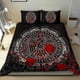 thumbnail image 4 of Juego de Cama Vikingo Cuervo Tatuaje Celta Sangre Rlt12, 4 of 6