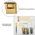 thumbnail image 5 of Claxy Gold Wall Sconces with Rectangle White Fabric Shade 2-Pack, 5 of 6