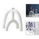 thumbnail image 5 of Portavelas de cerámica, candelabros modernos para dormitorio, hogar, yoga, decoración nocturna 19cx18cm, 5 of 8