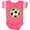 Football Pink and White, variant on Inktastic Soccer Sports Ball Gift Boys or Girls Baby Bodysuit