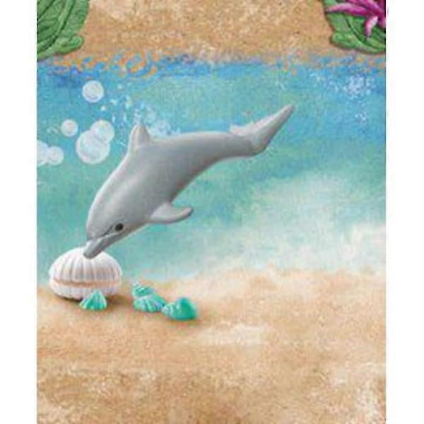 Building Game - Playmobil - BABY DOLPHIN WILTOPIA - 7 parts - Discover the Wiltopia animals
