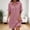 Pink, variant on QUNYINEY Midi Summer Dresses for Women 2026 Casual Short Sleeve Faux Cotton Linen A Line Dress Button Collared Solid with Pockets Loose Fit Dresses