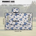 thumbnail image 7 of KUIFORTI Purple Flower Golf Cart Seat Blanket Covers Easy to Install Travel Sports Cart Seat Cushion Covers for Club Car and More 2 Person Seats Golf Carts Soft Portable, 7 of 7