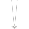 thumbnail image 5 of Auriga Fine Jewelry 925 Sterling Silver E-Coating Movable/Spin Cross w/2in ext. Necklace for Women 18", 5 of 7