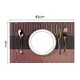 thumbnail image 3 of Mosiee 6 Pcs Crossweave Woven Vinyl Placemats Washable Non Slip Table Mats For Kitchen, 3 of 9