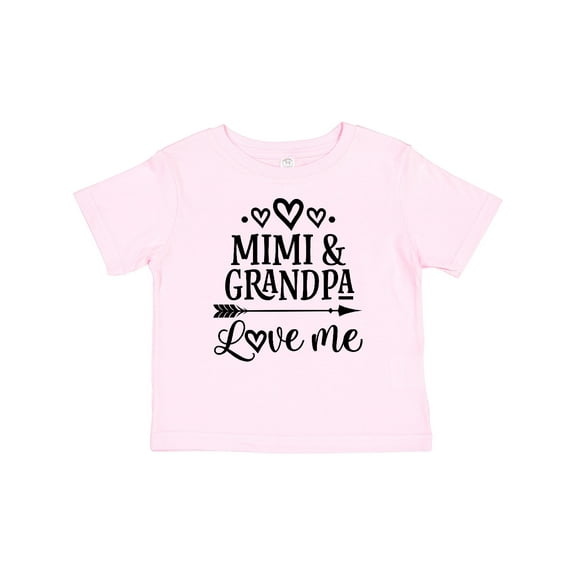 Inktastic Mimi and Grandpa Love Me Girls Baby T-Shirt