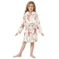 thumbnail image 6 of FORMRS Niños Bathrobe Unisex Hooded Robe Soft Plush Pajamas Sleepwear, Size 10-12T, Brown Starfish, 6 of 7