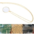 thumbnail image 1 of 5X Magnifying Glass with Chain,Alloy Necklace Magnifying Glass Portable Reading Pendant Magnifier with Chain, 1 of 8