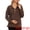 Brown, variant on DARING DIVA Women's Maternity Mock Neck Long Sleeve Half Zip Sweatshirt S Blue