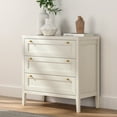 thumbnail image 3 of EYYTHUNG Modern Chest of Drawers Cabinet 2-Pack, 6 Drawers Chest, Antique White, 3 of 8