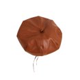 thumbnail image 4 of FOCUSNORM Children Baby Beret Hat Girl Boy Leather Drawstrings Solid Octagonal Hat, 4 of 5