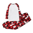 thumbnail image 3 of LSLJS Christmas Pajamas Pyjamas de Noël Assortis pour la Famille, Ensemble Assorti pour la Famille, Pyjamas de Noël pour la Famille, Ensemble Haut à Carreaux Rouges et Pantalons Longs, Ensembles de Vêtements de Nuit pour les Fêtes de Noël, 3 of 4