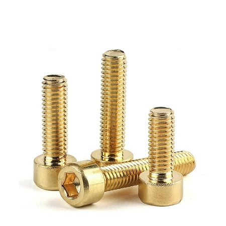 

ZX DIN912 [ M2 M2.5 M3 M4 M5 M6 M8 M10 M12 ] Pure Brass Hex Hexagon Socket Cap Head Screws Allen Copper Machine Bolts Cup Head C006 (Color : 35mm Size : M8 (2Pcs))-0810
