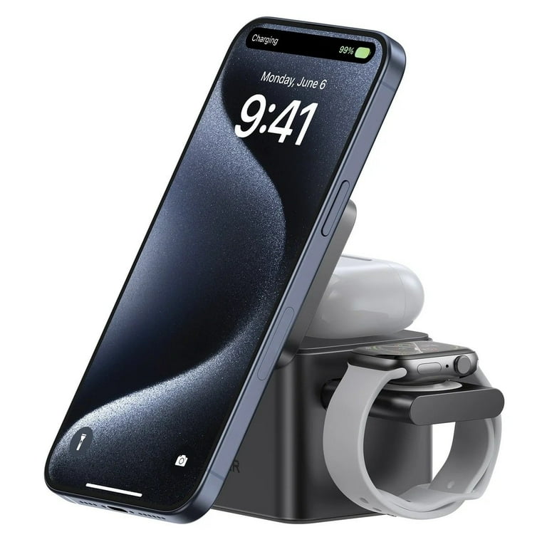 スマホアクセサリー Anker MagGo Magnetic Charging Station Anker MagGo Wireless Charging Station (Foldable 3-in-1