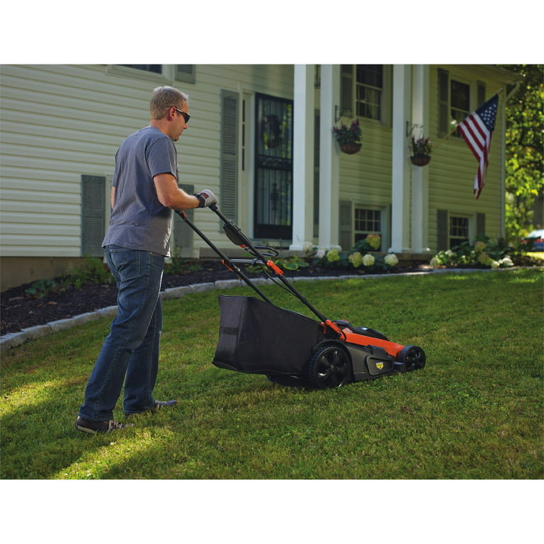 BLACK+DECKER 20-volt Max 12-in Cordless Push Lawn Mower 2 Ah (Battery and  Charger Included) in the Cordless Electric Push Lawn Mowers department at