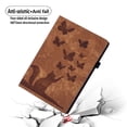 thumbnail image 7 of Allytech Flip Wallet Case for iPad Air 13-Inch M2 (2024), Auto Sleep/Wake, Pencil Holder & Card Slots, Lovely Pattern PU Leather Shockproof Slim Fit Kickstand Case - Brown, 7 of 7